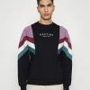 Kaotiko CREW SEATTLE - Zip-up Sweatshirt - Black/purple/dark Burgundy