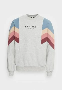 Kaotiko CREW SEATTLE UNISEX - Sweatshirt - Cement/blue/tierra -Kaotiko Shop d62348cef31e4cbda539ecb7fb2556e5
