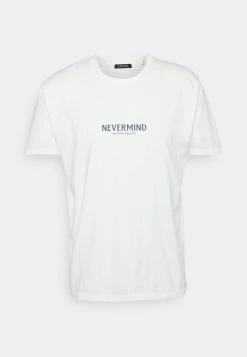 Kaotiko NEVERMIND UNISEX - Print T-shirt - White