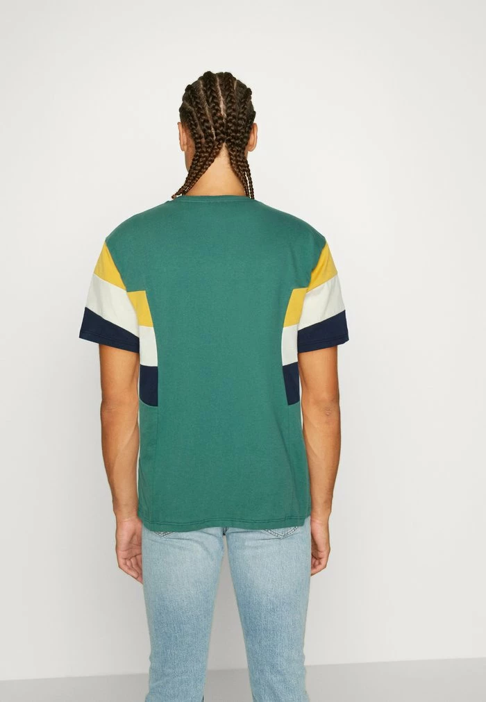 Kaotiko BRAYDEN UNISEX - Print T-shirt - Heura/mustard/ivory/navy 3 Kaotiko BRAYDEN UNISEX - Print T-shirt - Heura/mustard/ivory/navy - Image 3