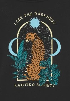 Kaotiko LEOPARD UNISEX - Sweatshirt - Black -Kaotiko Shop dc53972cb23c425893e8430d5bcd4211