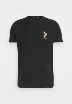 Kaotiko WASHED ETERNAL LION - Print T-shirt - Black