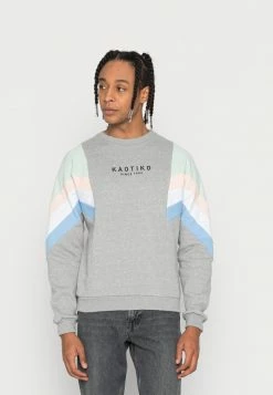 Kaotiko CREW SEATTLE - Sweatshirt - Grey/ Soft Green