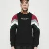 Kaotiko CREW SEATTLE - Sweatshirt - Black/burgundy