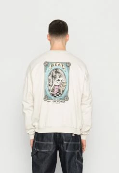 Kaotiko CREW FEEL THE POWER - Sweatshirt - Hueso