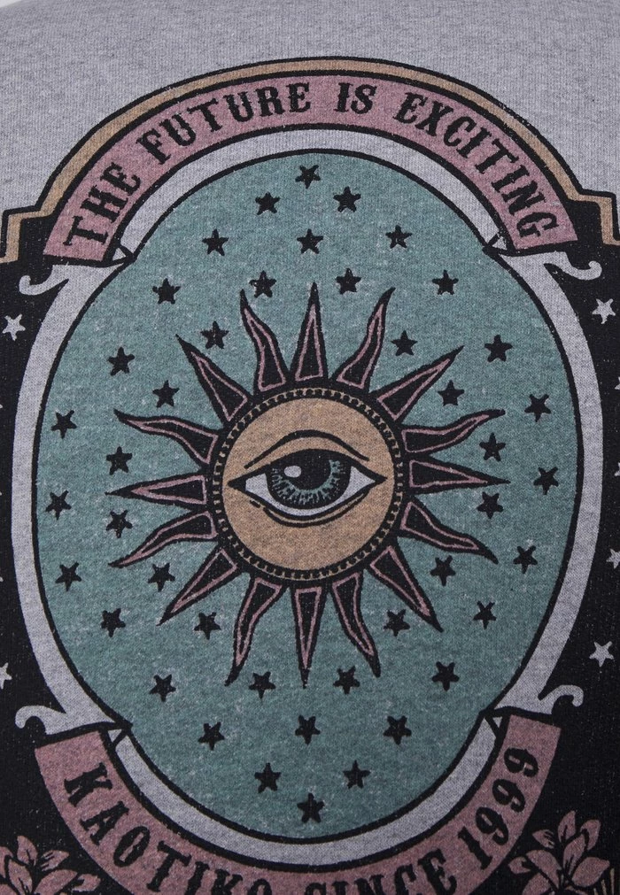 CREW NEW ORDER - Sweatshirt - grey Kaotiko CREW NEW ORDER - Sweatshirt - Grey -Kaotiko Shop e531266742c7468888ea373840aa66d7