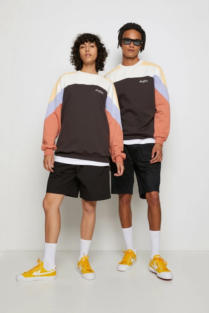 CREW UNISEX - Sweatshirt - oscuro/marfil/albaricoque Kaotiko CREW UNISEX - Sweatshirt - Oscuro/marfil/albaricoque -Kaotiko Shop e557e9b9d75e450bafba092690ed46d1