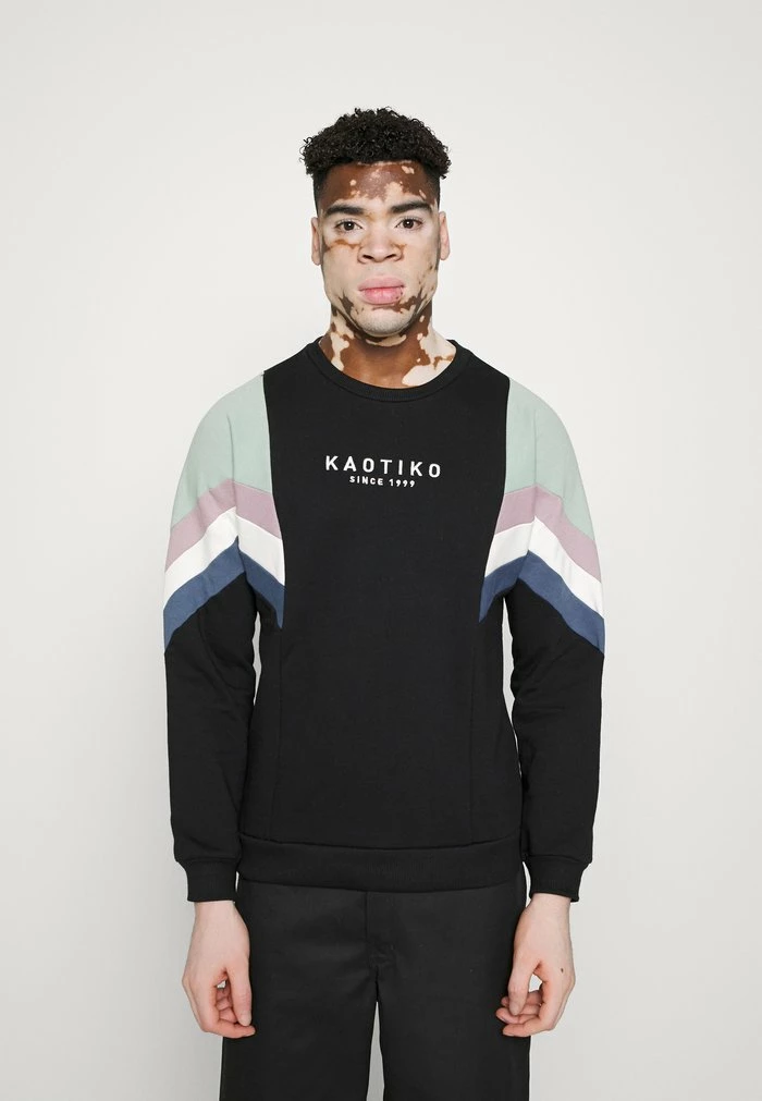 CREW SEATTLE - Sweatshirt - black/fresh green Kaotiko CREW SEATTLE - Sweatshirt - Black/fresh Green -Kaotiko Shop e64c807006084eb6bb40e51b7029df20