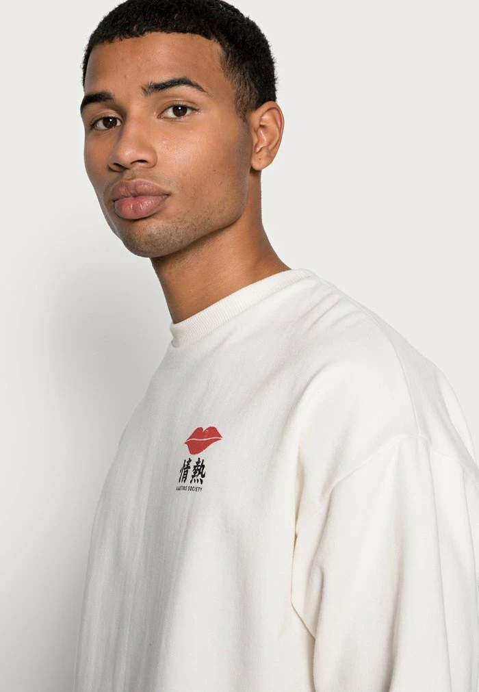 CREW LIPS JAPAN - Sweatshirt - ivory Kaotiko CREW LIPS JAPAN - Sweatshirt - Ivory -Kaotiko Shop e74bd4c0b5ba41fbb33478713ed11e6b