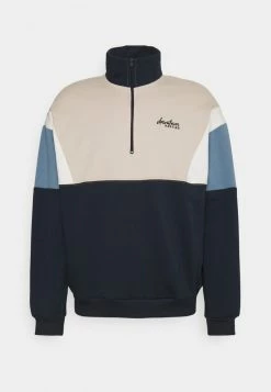 Kaotiko CREW COLIN UNISEX - Sweatshirt - Marino/beige