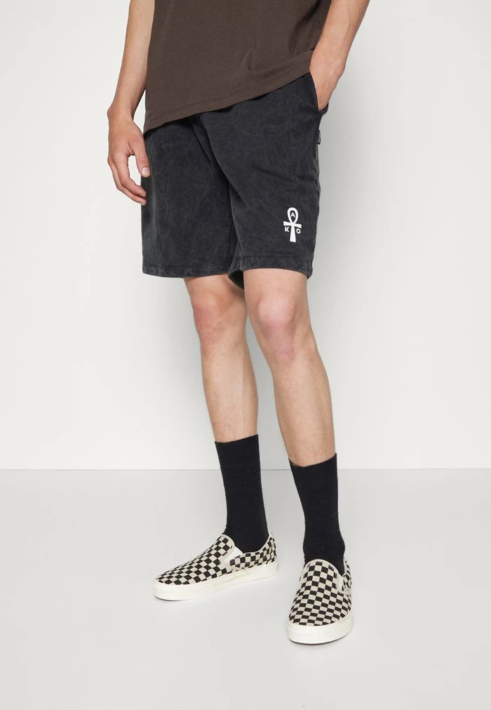 BERMUDA WASHED ETERNAL - Tracksuit bottoms - black Kaotiko BERMUDA WASHED ETERNAL - Tracksuit Bottoms - Black -Kaotiko Shop ec21d62ae62f4a52b0ddd218729785e6