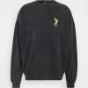 Kaotiko CREW WASHED LION - Sweatshirt - Black