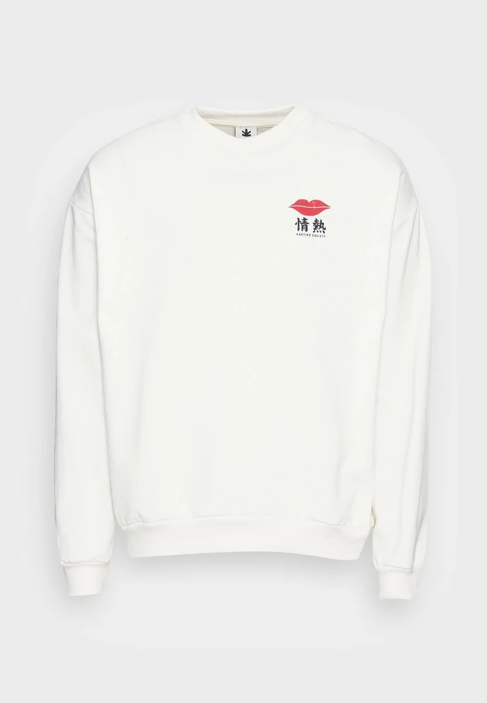 CREW LIPS JAPAN - Sweatshirt - ivory Kaotiko CREW LIPS JAPAN - Sweatshirt - Ivory -Kaotiko Shop f0ffbe5b560b4d1eb673a8ee48eb5eb9