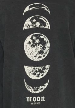 Kaotiko CREW TIE DYE MOON UNISEX - Sweatshirt - Black Acid Wash -Kaotiko Shop f1f05ab768cb4da18cf2ac07090ce257