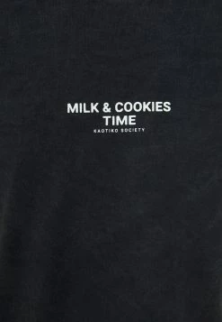 Kaotiko WASHED MILK AND COOKIES - Print T-shirt - Black -Kaotiko Shop f3135f551cff45a88d7767cf70888c58