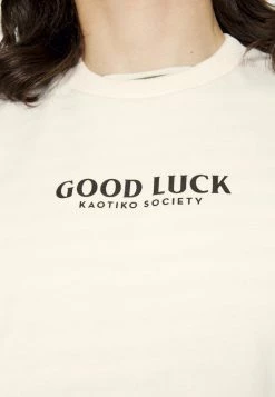 Kaotiko CREW GOOD LUCK - Sweatshirt - Ivory -Kaotiko Shop f6c86f38010b4cb38901d7dcf992428a