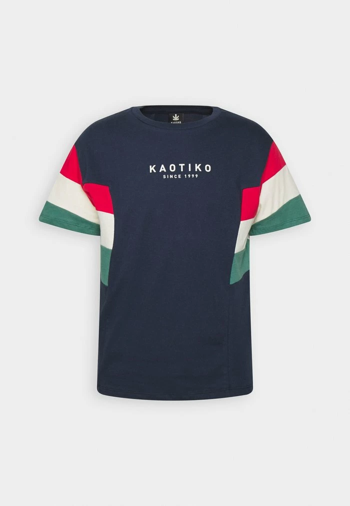 BRAYDEN UNISEX - Print T-shirt - navy/red/ivory/heura Kaotiko BRAYDEN UNISEX - Print T-shirt - Navy/red/ivory/heura -Kaotiko Shop ff0760787bf247caa134611346ce3de2