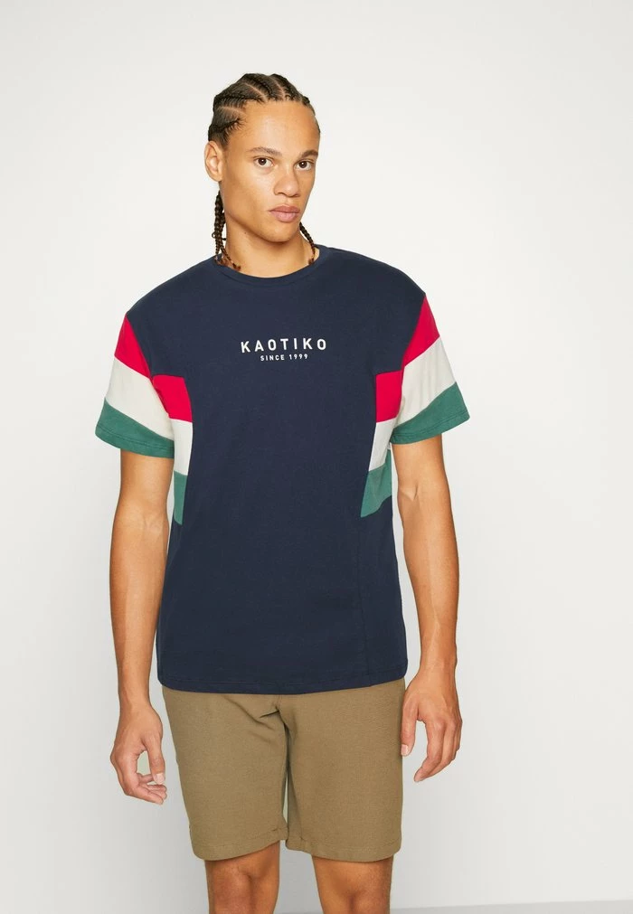 BRAYDEN UNISEX - Print T-shirt - navy/red/ivory/heura Kaotiko BRAYDEN UNISEX - Print T-shirt - Navy/red/ivory/heura -Kaotiko Shop ffac36004d0d4cb5bec2d917625d5fbf